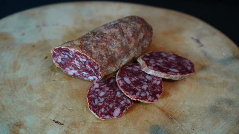 Salame di suino di razza Cinta Senese al tartufo