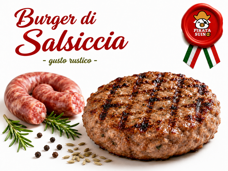 Salsiccia al finocchietto e peperoncino di Pirata Suino