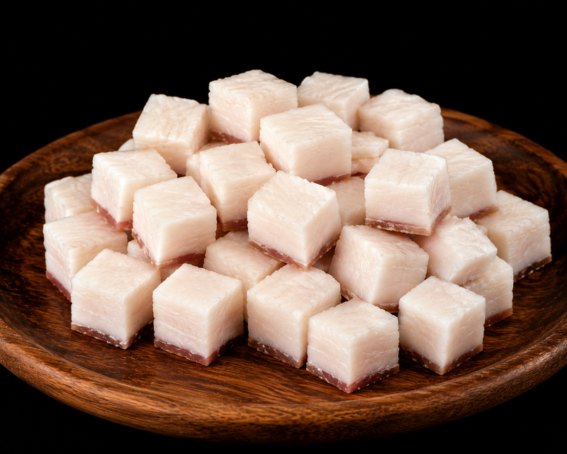 Cubetti di Lardo di Razze Pregiate