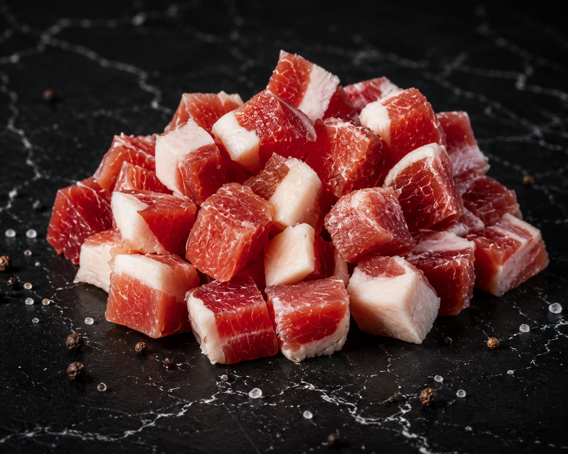 Cubetti di Prosciutto Crudo Razza Cinta Senese
