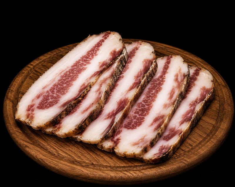 Guanciale di Razza Duroc Fette e Tranci