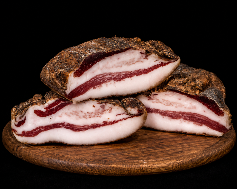 Guanciale di Razza Duroc Fette e Tranci