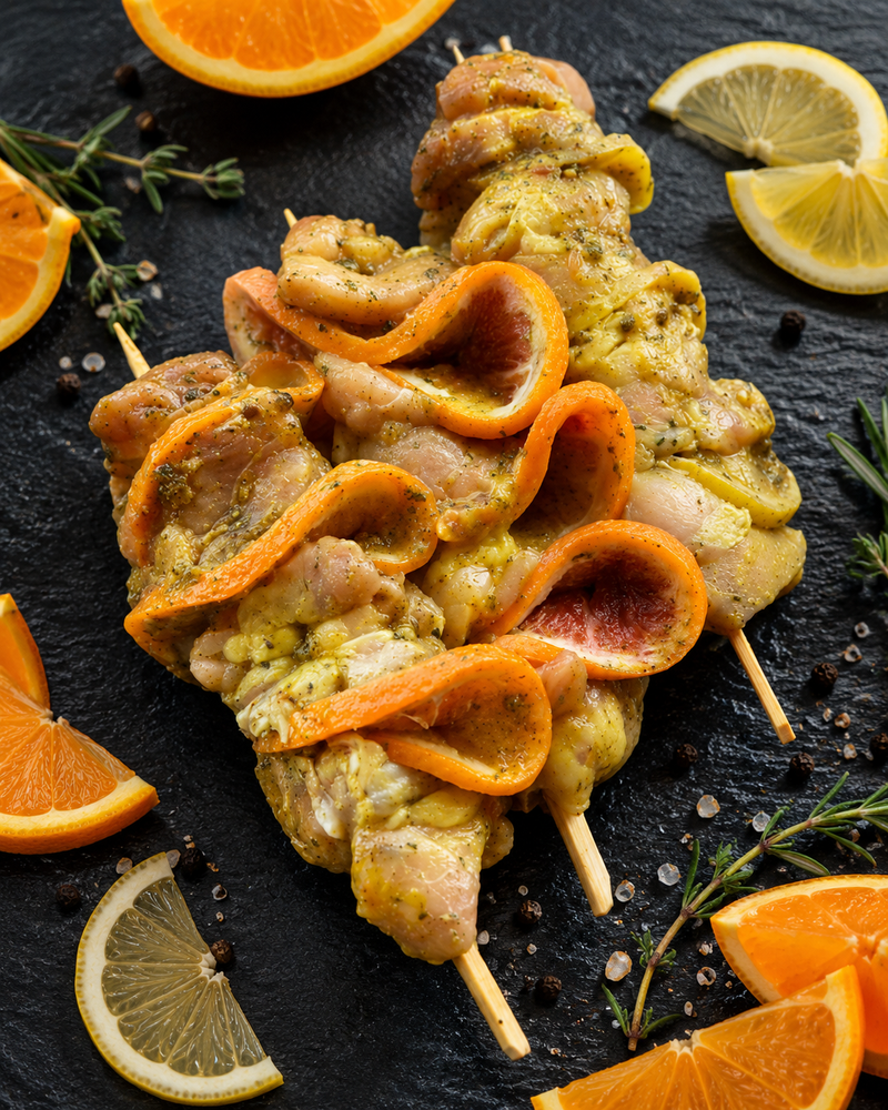Spiedini di Pollo agli Agrumi