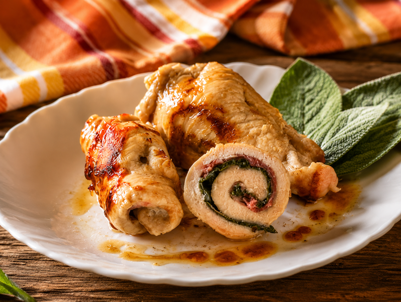 Involtini Pollo Pancetta e Salvia