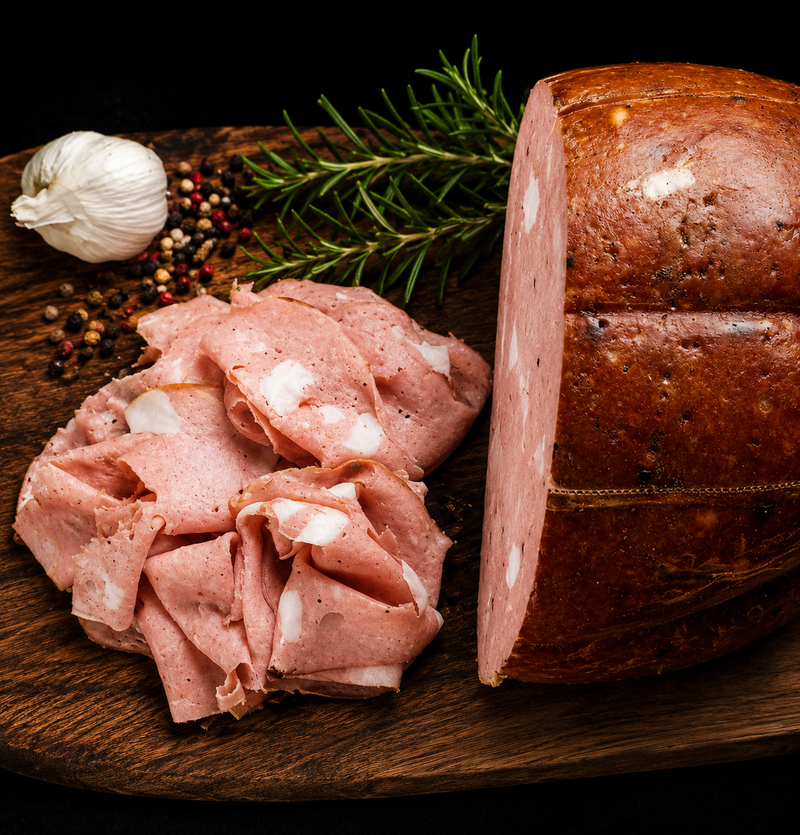 Mortadella Artigianale Razza Duroc Affettato o Trancio