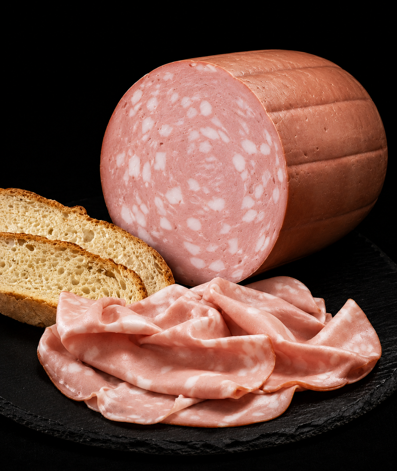 Mortadella Misto Suino Duroc Bovino Maremmano Affettato o Trancio