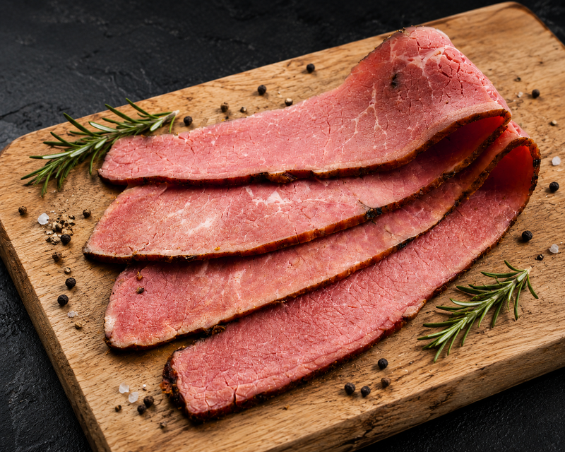 Pastrami di Bovino Allevato al Brado Affettato e Tranci