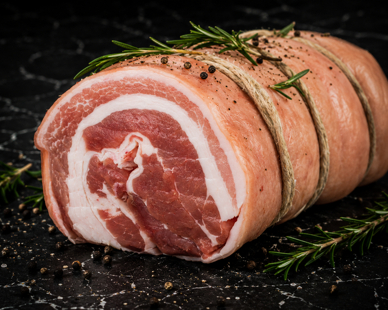 Trancio Porchetta Cruda di Razza Cinta Senese