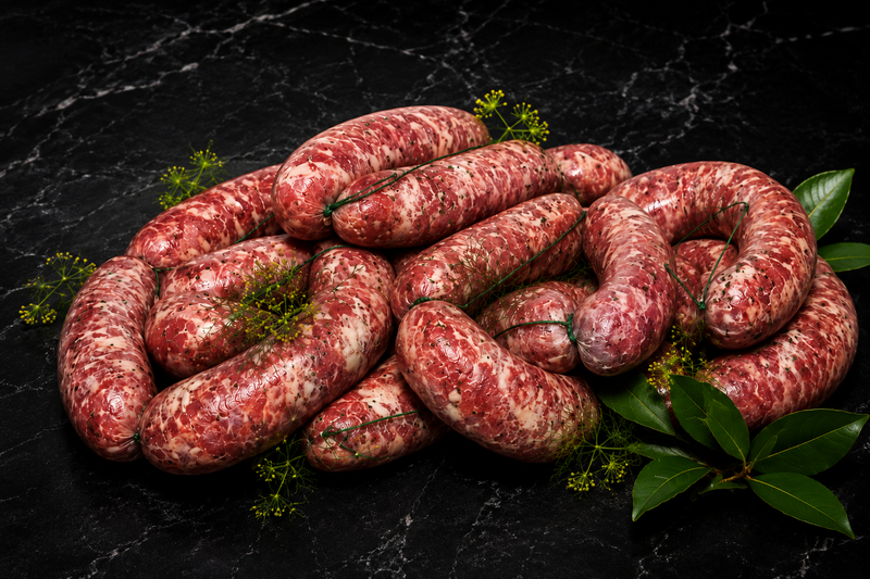 Salsicce Fresche al Finocchio Selvatico di Suino Duroc Brado